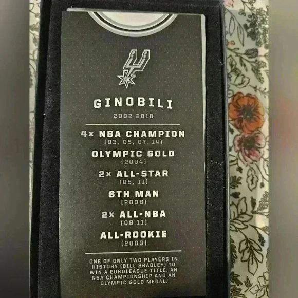 NEW RARE Manu Ginobili Jersey Retirement Metal Plaque - Picture 5 of 5